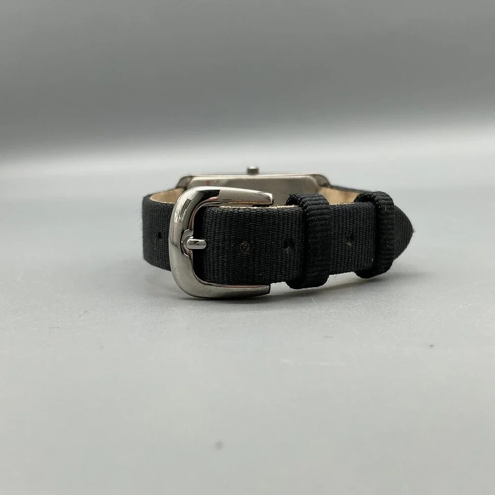 Montrex Womens Watch 20mm Black Dial Crystal Bezel Black Leather New Battery